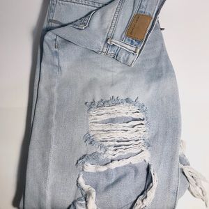 American Eagle Distressed Mom Jeans